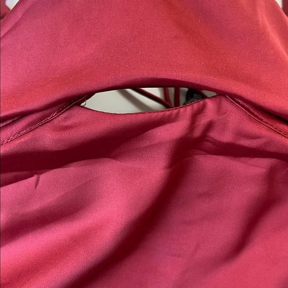 NWT Oh Polly Red Cowl Neck Underwire A-Line Mini Dress Size 4 - Picture 8 of 16